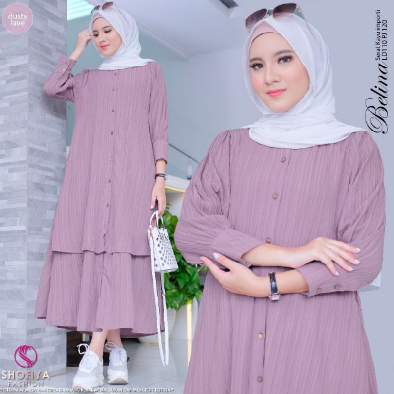 SHARENA, ELVA  Midi Dress Ory by Shofiya♥