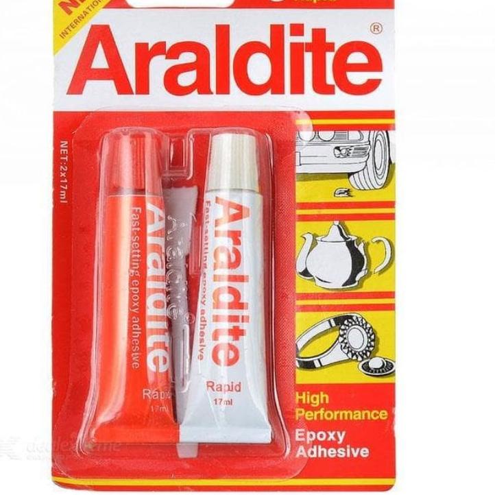 

☈Terlaku.★ 9YZC8 Lem Araldite / Lem Kaca Araldite / Lem Kaca Jam Tangan/Araldite 17ml P51 Murah Banget