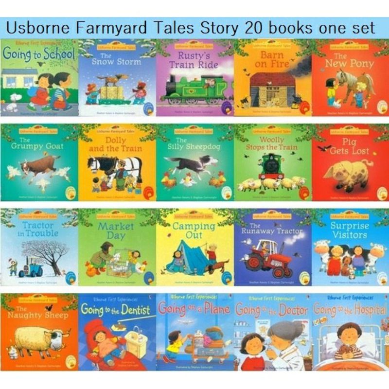 20pcs Story Book Usborne First Experience Fairy Tales Buku Cerita Anak Balita Inggris English Version