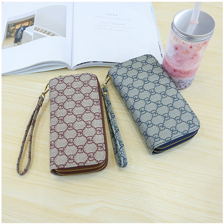 AND / COD / Dompet Panjang Wanita Import Zipper Dompet Jalan Cewek Motif Cantik Dompet Panjang Perempuan Dewasa Dompet Casual Murah D38