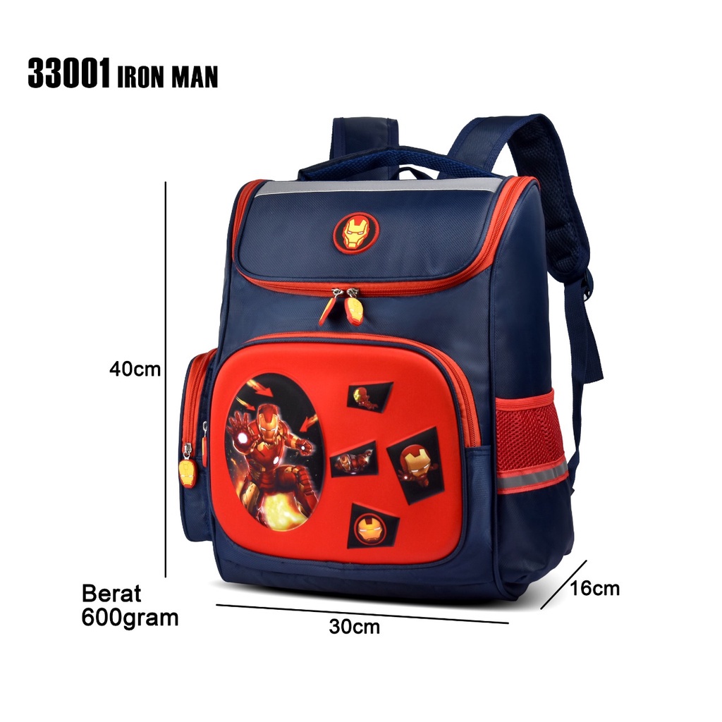 Tas Anak Laki-Laki Ransel Sekolah SD Karakter Tas Sekolah Cowok Ransel Anak Laki Cartoon 33001