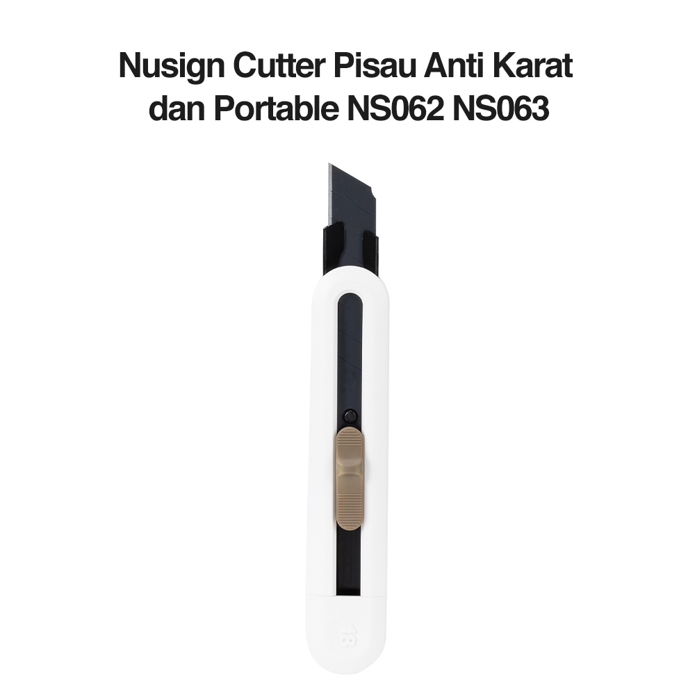 Nusign Cutter / Pisau Kecil Pemotong Multifungsi Bahan SK5 Anti Karat Desain Simpel Praktis dan Portable NS06X