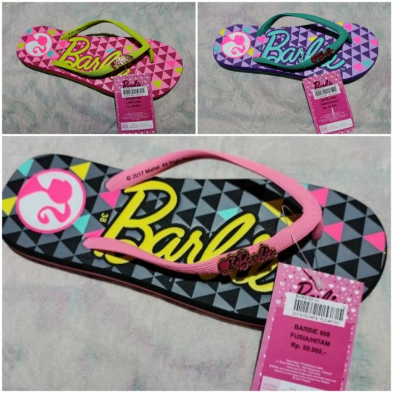 SANDAL JEPIT ANDO BARBEI  HELLO KITTY /SANDAL JEPIT ANDO WANITA