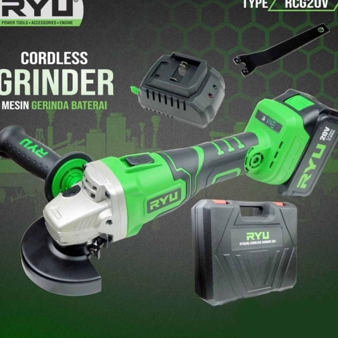 Ryu Mesin Gerinda Baterai 20 V Cordless 4 inch Grinda Ryu CAS ricky87 Kualitas Baik