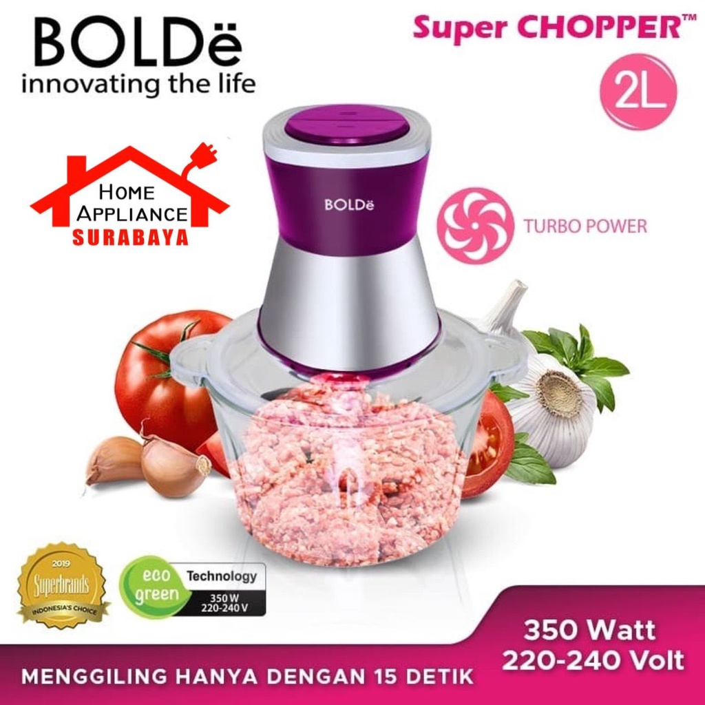 BOLDe Super Food Chopper - Alat Penggiling Daging Listrik Meat Grinder 2 Liter