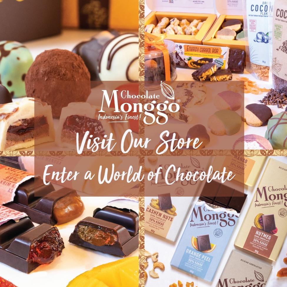 

☛ Terbatas! Chocolate Monggo Bar 40g | 13 Variants | Coklat Murni 100% Cocoa Butter| Dark Cokelat Snack Sehat .,,.,.,