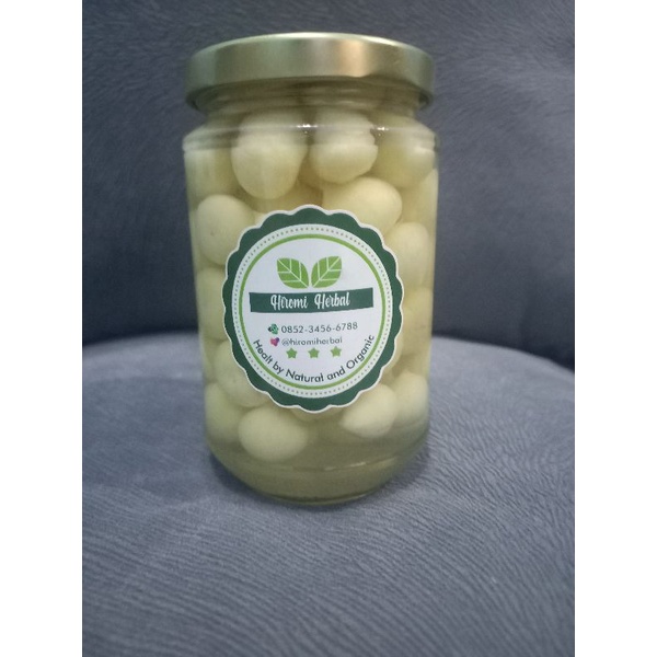 

Acar Bawang Lanang / Bawang Tunggal Garlic Pickled berat bersih 200gram isi bawang lebih banyak