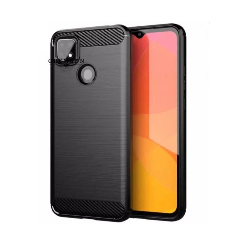 IPaky OPPO A15  Silikon CARBON Softcase KARBON FIBER - Soft Case -PELINDUNG HP