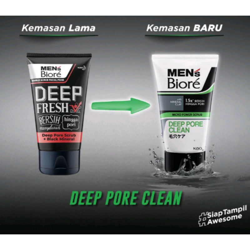 Biore MEN Facial Foam | Sabun Wajah 100gr