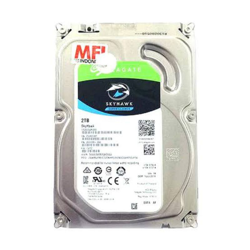 Harddisk HDD PC 2TB 3,5" Seagate Skyhawk for Surveillance Garansi Resmi MFI