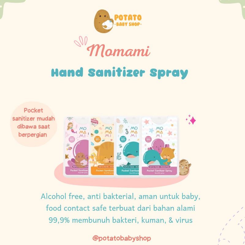 Momami X Liunic Pocket Sanitizer - Hand Sanitizer Food grade