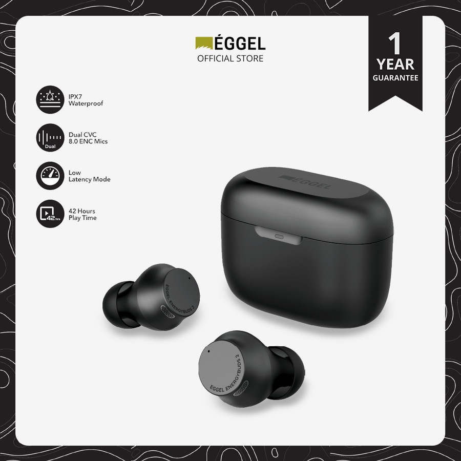 EGGEL Energy Buds 2 Sport IPX7 TWS With Gaming Mode