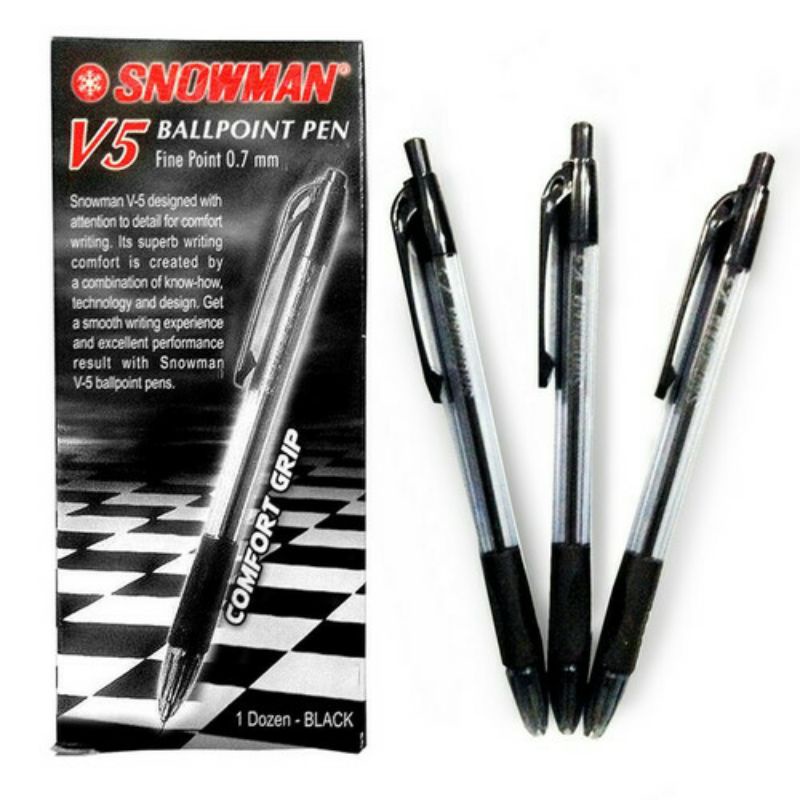 

Pulpen Snowman V5 0.7 mm (Perlusin)