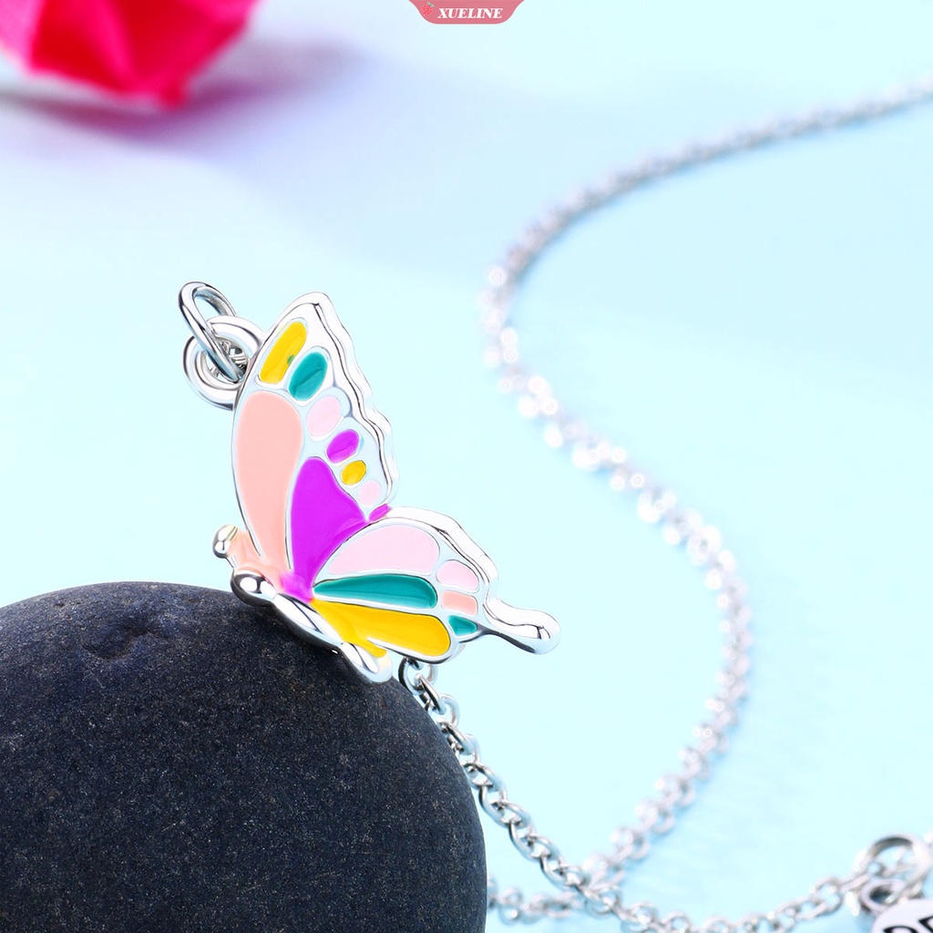 Baru super fairy tale girl dream butterfly pendant Kalung Perempuan Tulang Selangka Rantai Populer Kalung [ZXL]