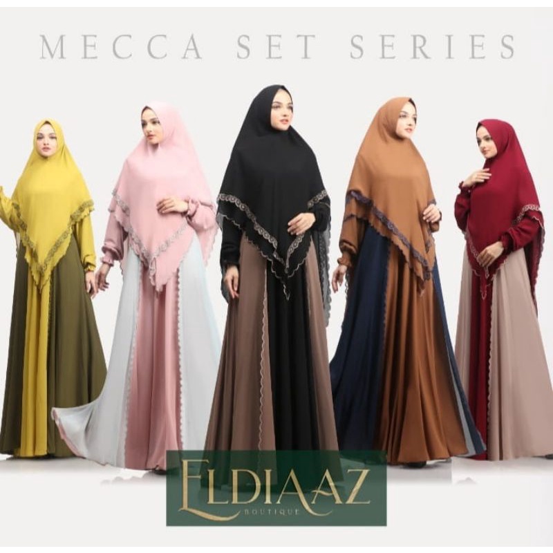 Gamis syari set Mecca by Eldiaaz bordir