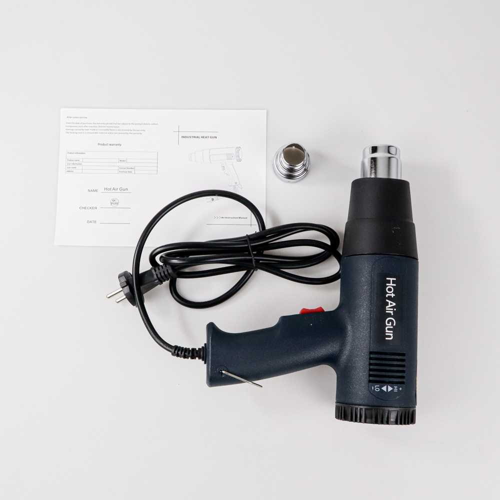 ZHCY Electric Hot Air Gun Dryer Heat Solder Thermal 2000W -Suhu Dapat Di Atur Hingga 60 Smpai 600 Derajat Celcius