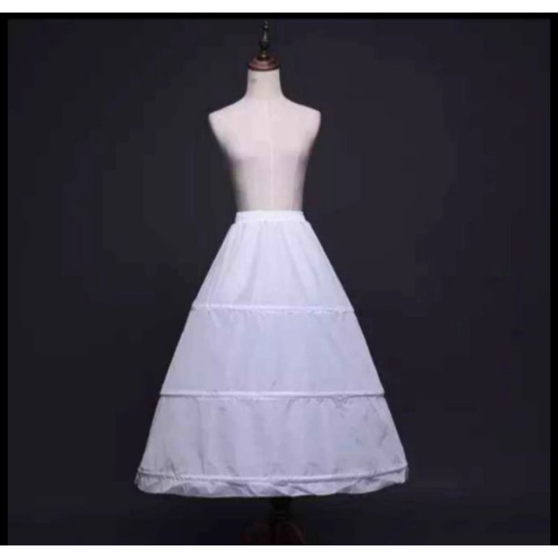 Petikut Petticoat pengembang Gaun Ring 3 Tanpa Jala