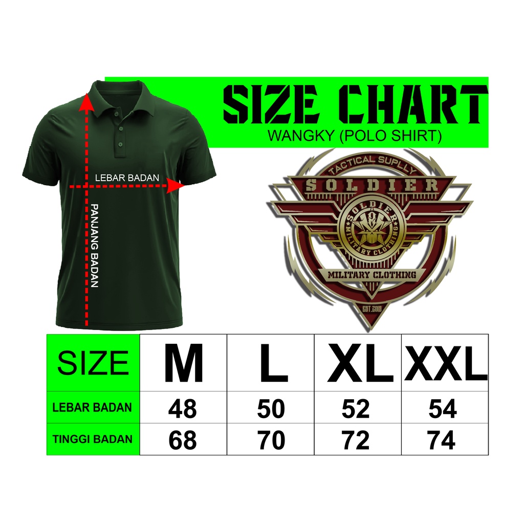 Kaos Polo/wangki BASIC Dryfit – Bisa Custom Logo &amp; Tulisan, Adem &amp; Nyaman