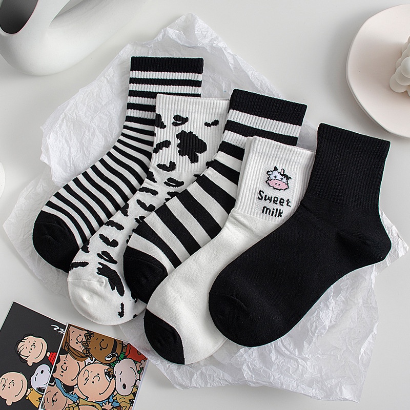 •YF• KK818 Kaos Kaki korea Motif Sapi Kaos Kaki Ankle Cute Socks Short Sepatu Lucu Wanita Pria Murah Import