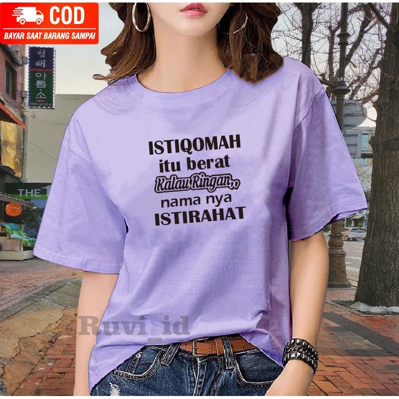 Ruvi-id-KAOS DISTRO / BELI 3 GRATIS HEADSET EXTRA BAS / KAOS WANITA KATA-KATA / KAOS WANITA KOREAN STYLE / BAJU WANITA KEKINIAN VIRAL / BAJU WANITA OOTD / KAOS OBLONG / BLUS / T-SHIRT / KAOS CEWEK OVERSIZE / KAOS REMAJA / KAOS IMPORT / BAHAN KATUN MURAH
