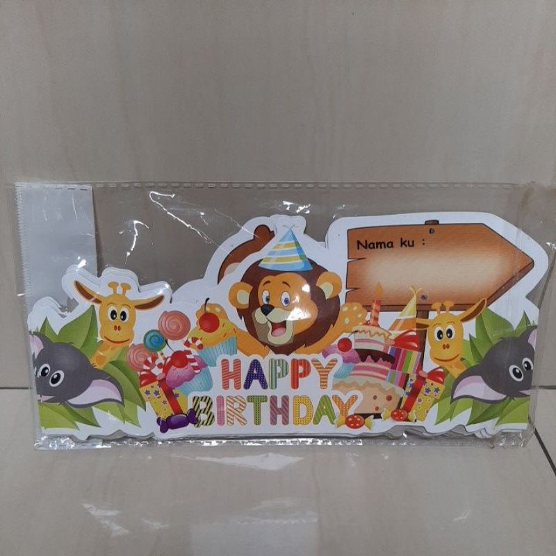 topi ulang tahun tema jungle tema animals