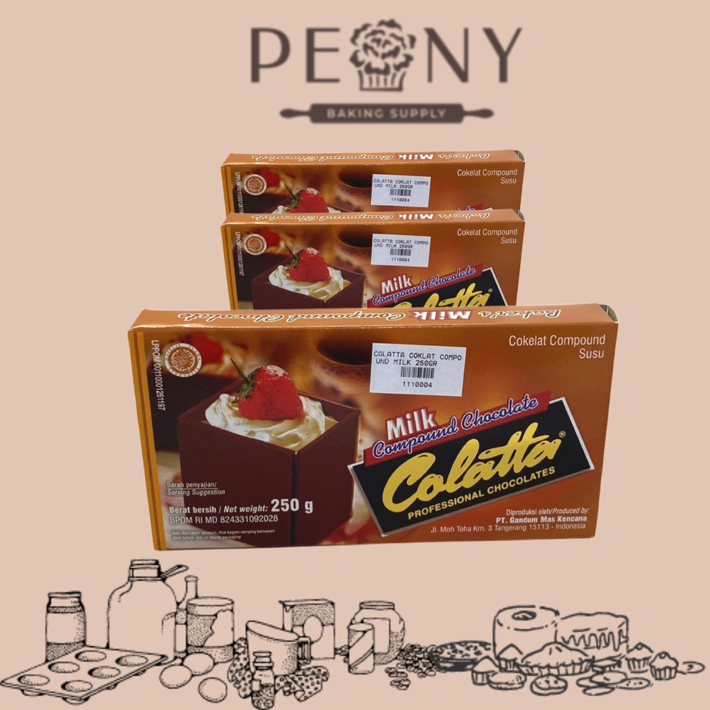 COLATTA COKLAT COMPOUND MILK 250GR