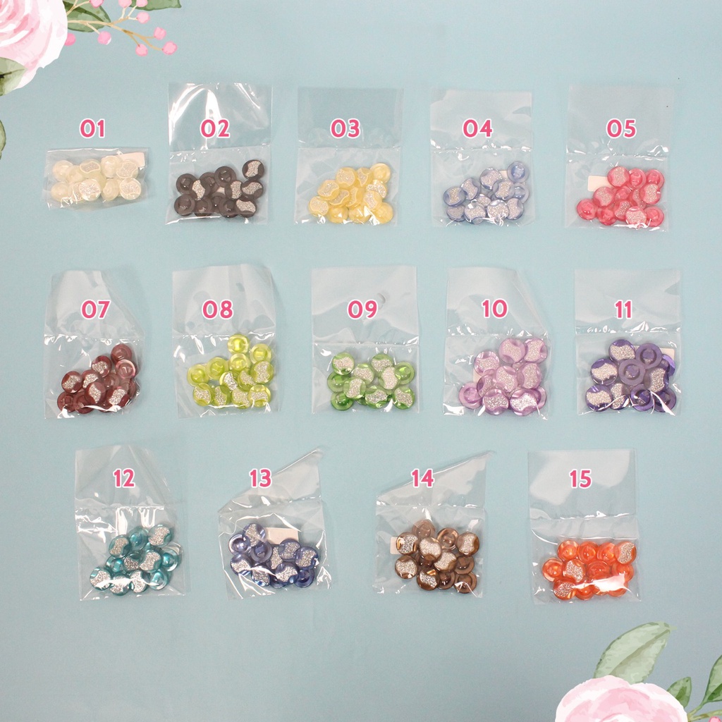 Kancing Hias/Kancing Mentos Baju 18mm A10722