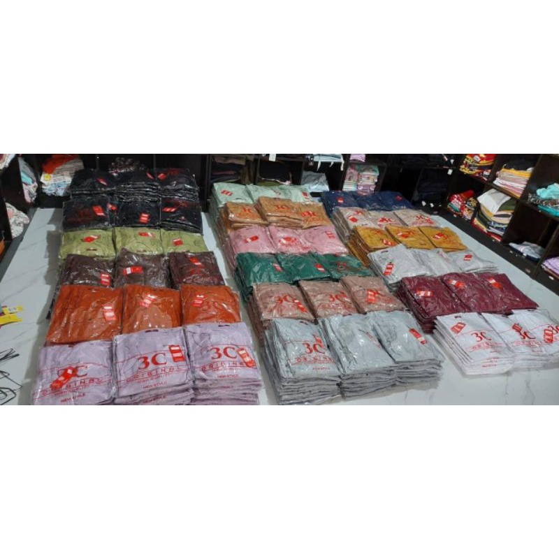 Gamis 3Coins polos original murah
