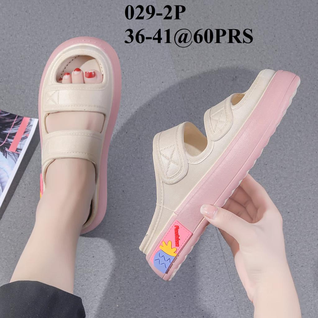 Sandal Wanita Jelly Karet THE ONLY POLOS Tebal Import / Sandal Wedges Wanita Terbaru / Sandal Wanita Korea