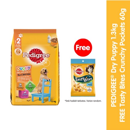 PEDIGREE PUPPY 1,3kg Makanan Anak Anjing Kering Rasa Chicken and Egg 1.3 Kg