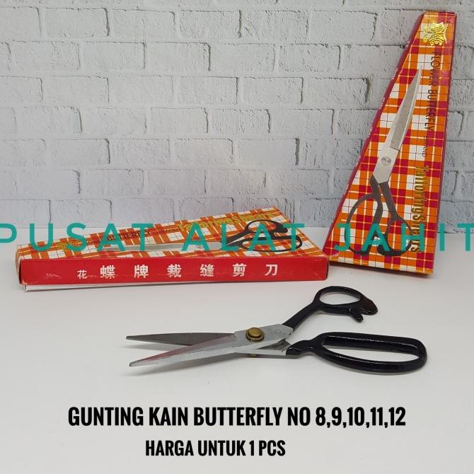 

[BISA COD] GUNTING KAIN BUTTERFLY ORIGINAL 8 INCH - 12 INCH GUNTING BAHAN TAILOR