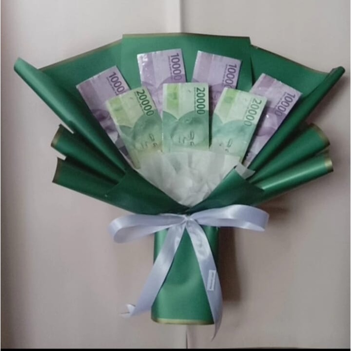 Buket Uang Asli 100Ribu Pecahan 10K Sampai 20K Realpict Amanah Kado Ulang Tahun