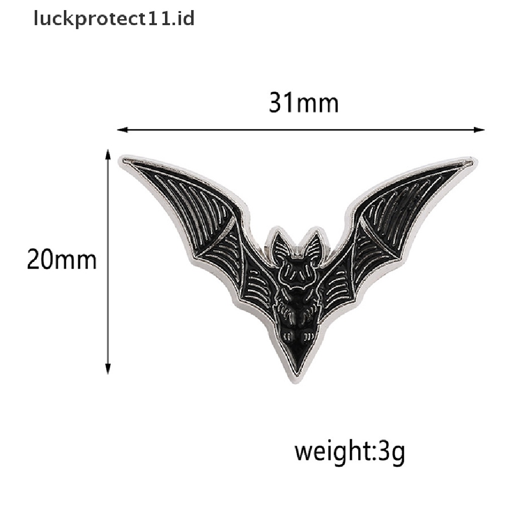 /Fashion Hot// Fashion// Bat Enamel Pin Alternatif Gaya Penyihir Hadiah Seram Lapel Perhiasan Aksesori.