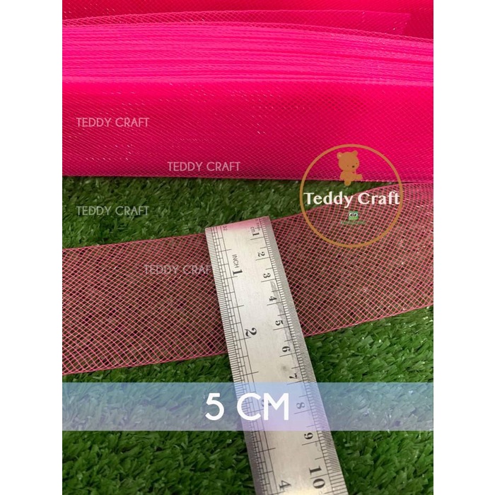 

Hardnet 5Cm / Yure / Pita Jala Tebal / Kaku / Keras Isi 1 Roll 50 Yard