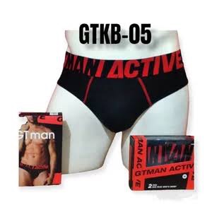 1 Box 2 Pcs Celana Dalam GT Man GTK B 05 - CD Pria Karet Boxer - Random Warna