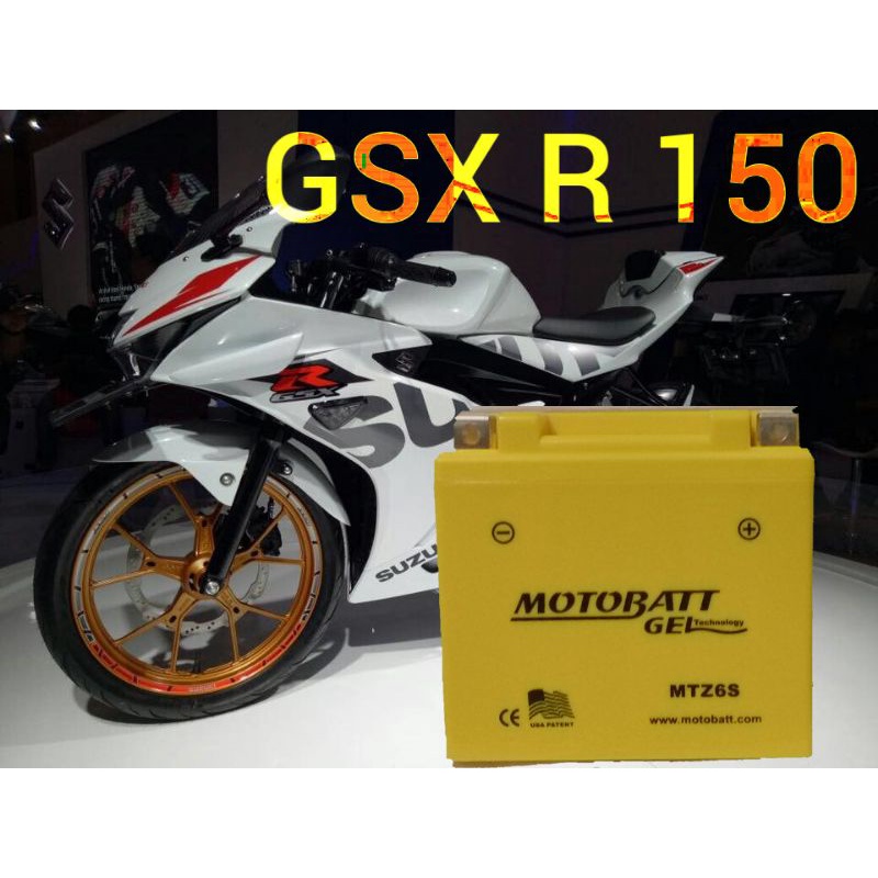 aki MOTOBATT ORIGINAL MTZ6S UNTUK GSXR 150