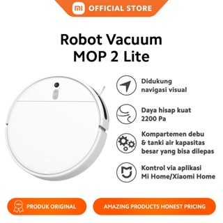 Xiaomi Mi Robot Vacuum-Mop 2 Lite Pola Pembersihan Zigzag 25 Sensor Daya Hisap Kuat 2.200 Pa
