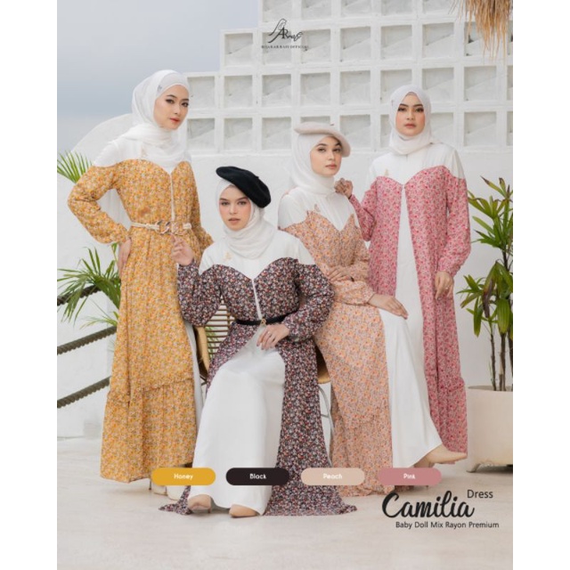 COD✅DRESS ARRAFI PAKAIAN MUSLIM WANITA