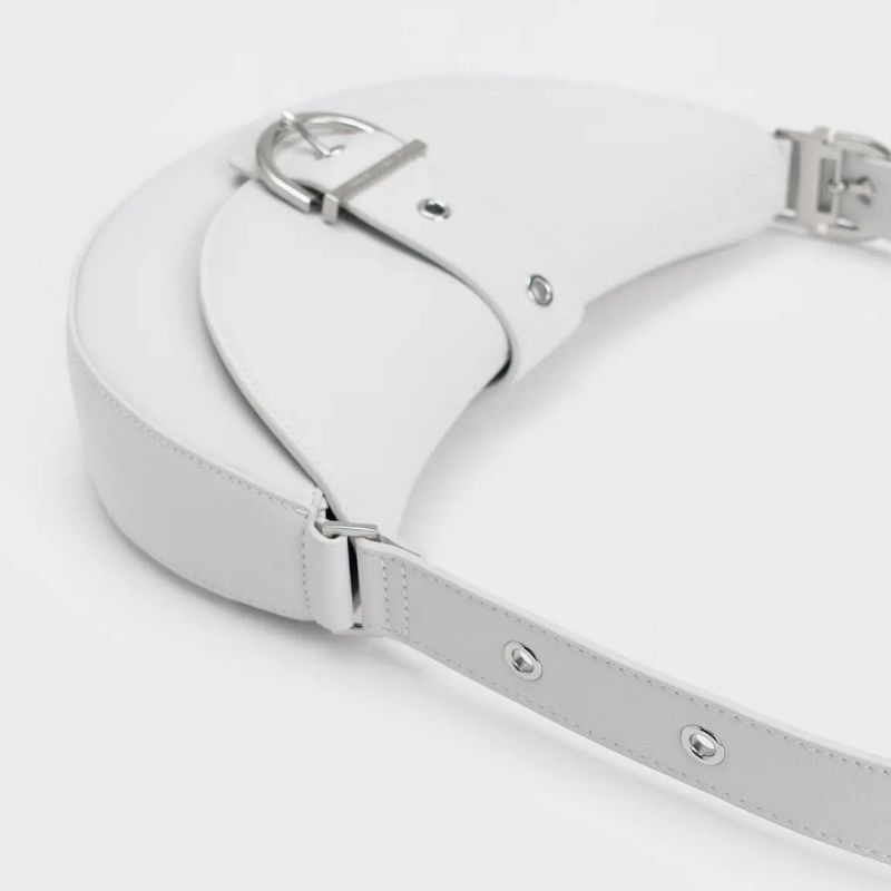CK Buckled Strap Crescent Bag