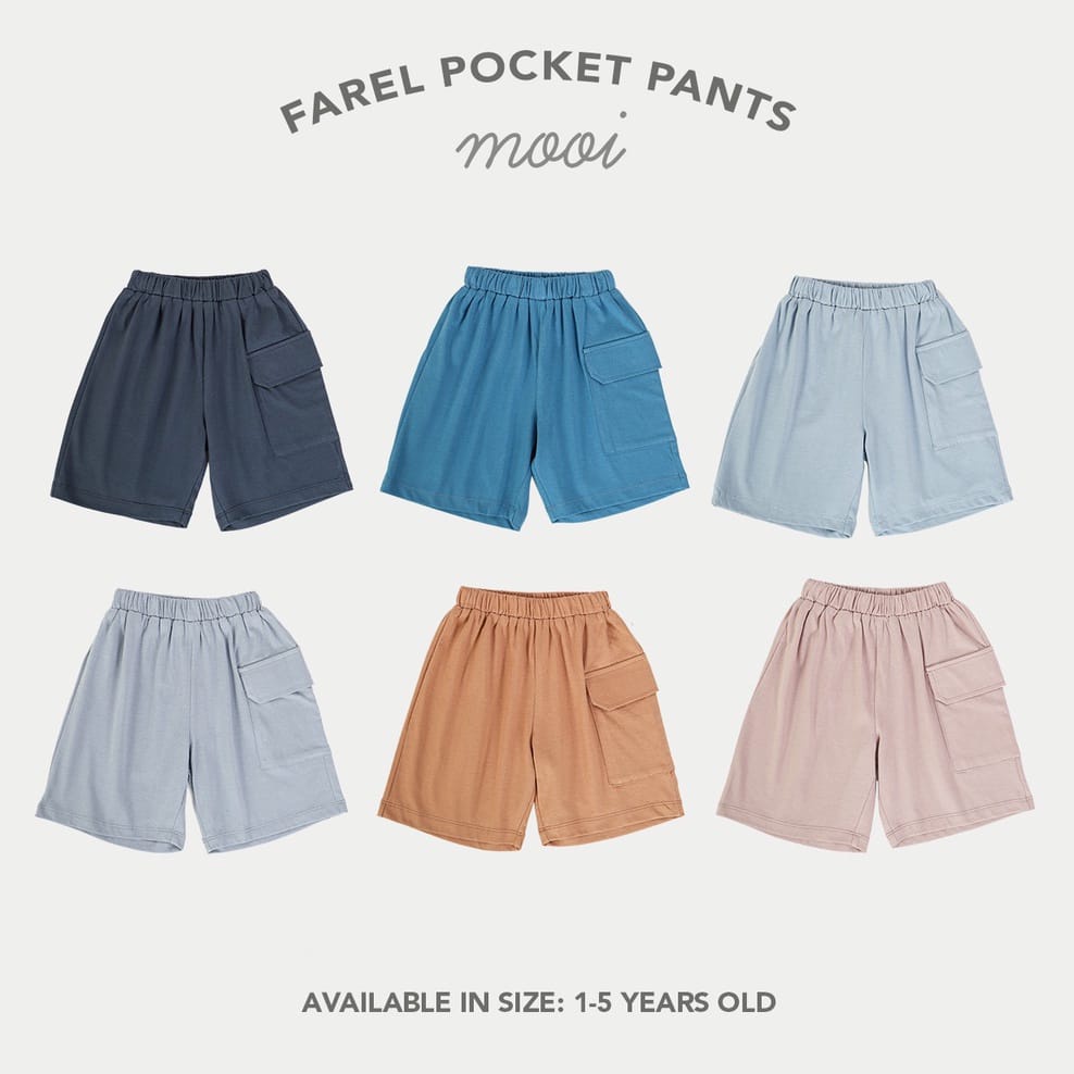 Mooi Celana Pendek Anak Farel Pocket Pants