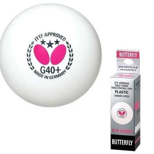 BOLA PINGPONG BUTTERFLY G40+ BOLA TENISMEJA BUTTERFLY G40+ ORIGINAL BEST QUALITY