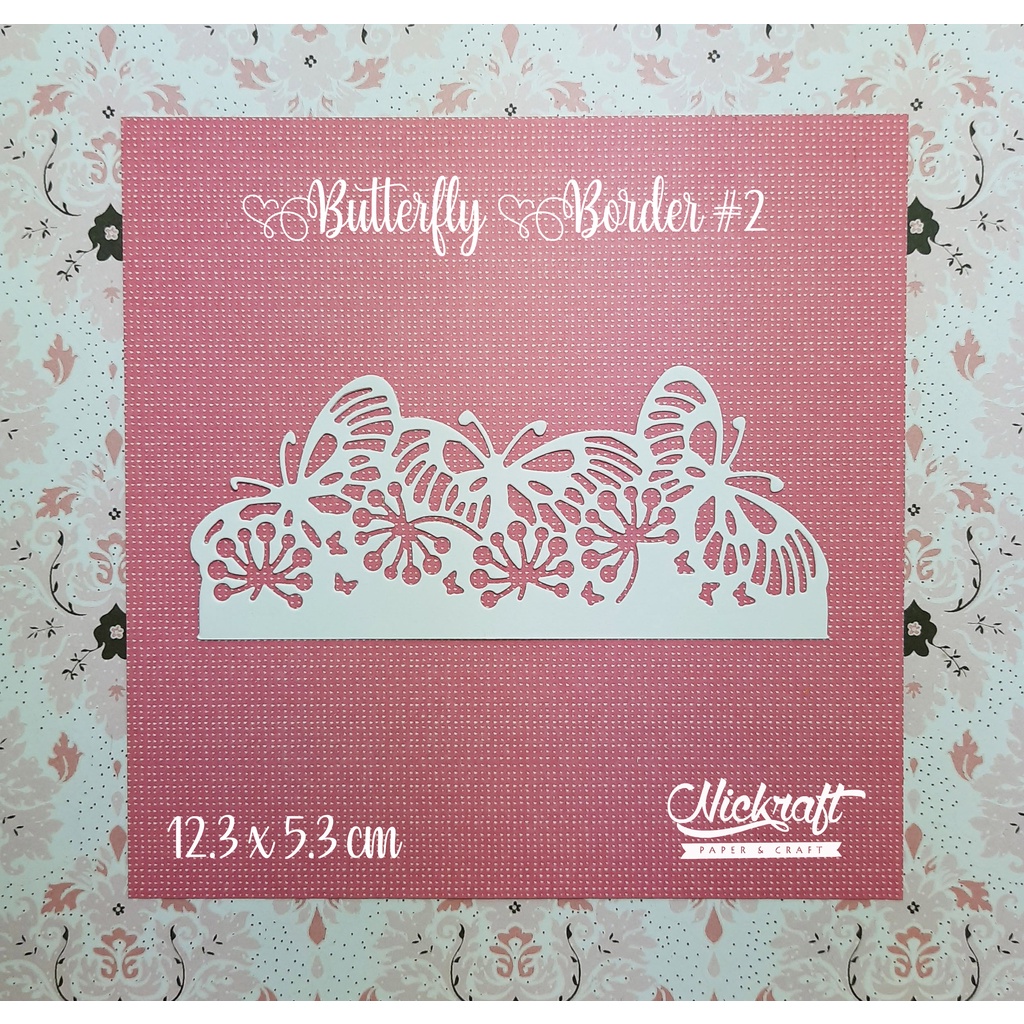 

BUTTERFLY BORDER #2 - Hiasan Scrapbook Journaling Kupu-Kupu