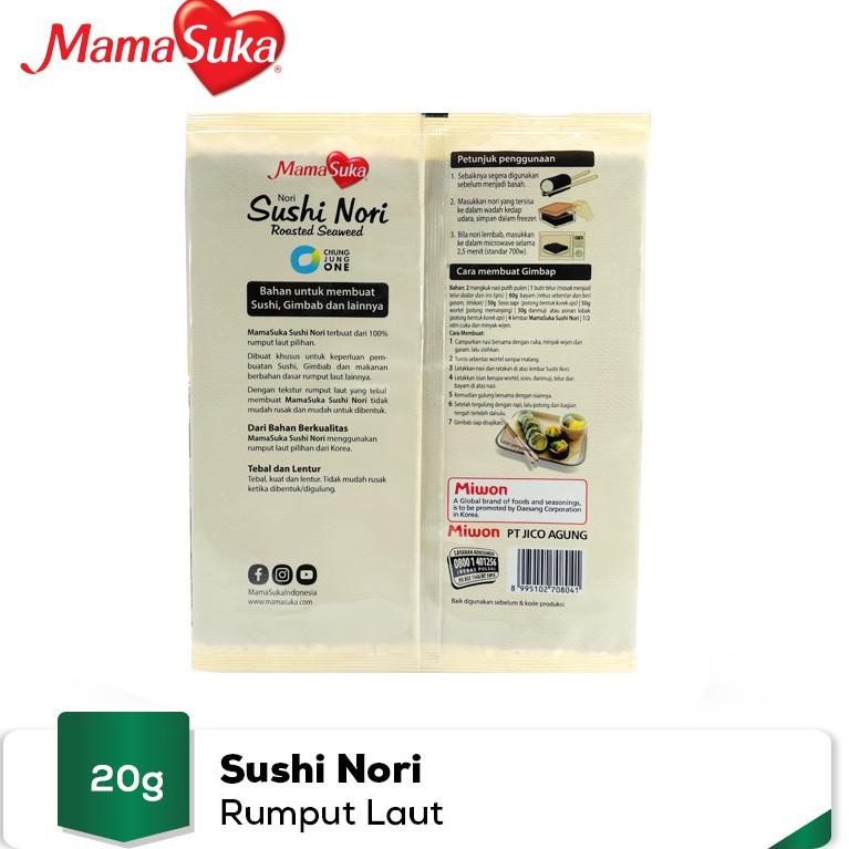 

Best Seller MamaSuka - Sushi Nori 20 gr ,.,.,.,.,.,