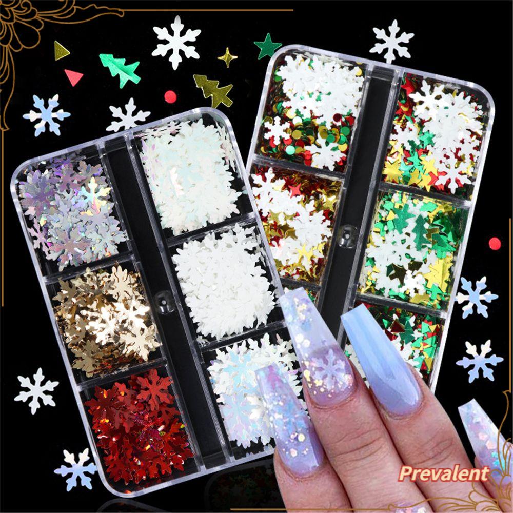 Preva Stiker Kuku Natal Stiker Kuku Trendy Nail Decals DIY Untuk Dekorasi Nail Art