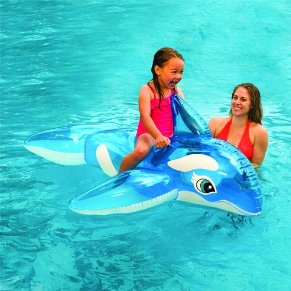 INTEX 58523 Pelampung Renang Anak Paus Biru Lil Whale Ride-On