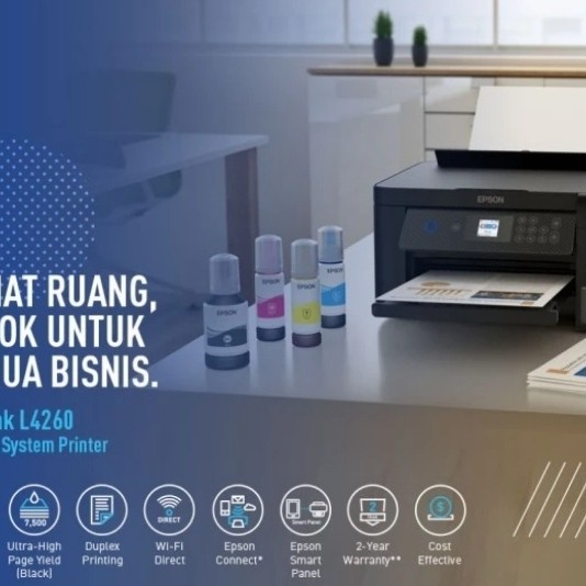 New Printer Epson L4260 Print, Scan, Copy &amp; Wifi Murah