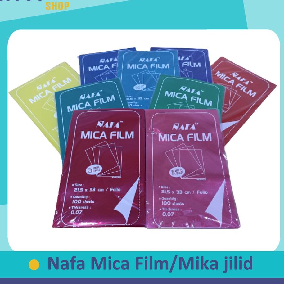 

DFE❄ Nafa Mica Film / Mika jilid / Mika Film Warna / Plastik Jilid / Cover Jilid Folio [ Isi 100 lembar ] - MFF Trend