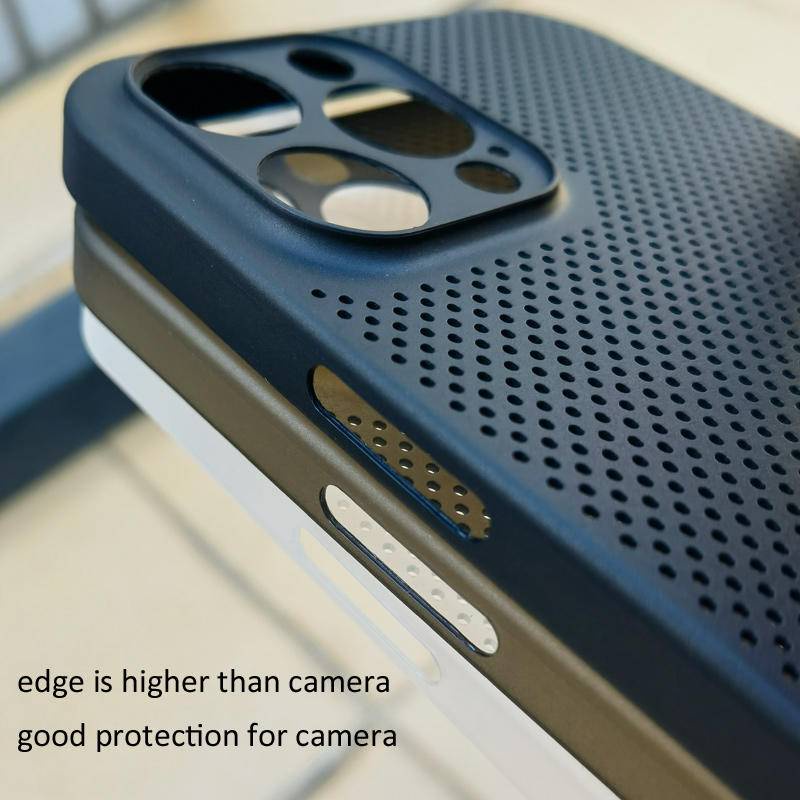 IPHONE Casing Pendingin Penghilang Panas Untuk Iphone11 12 13 14 Pro Max Plus Penutup Lubang Hollow Ultrathin Super Tipis