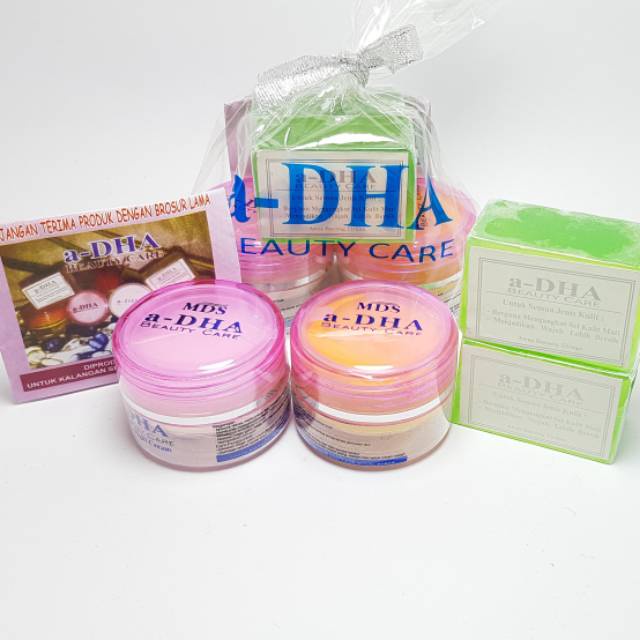 CREAM A-DHA PINK // Cream A-dha Pink Series Original - PAKET Pemutih Wajah A-dha Pink