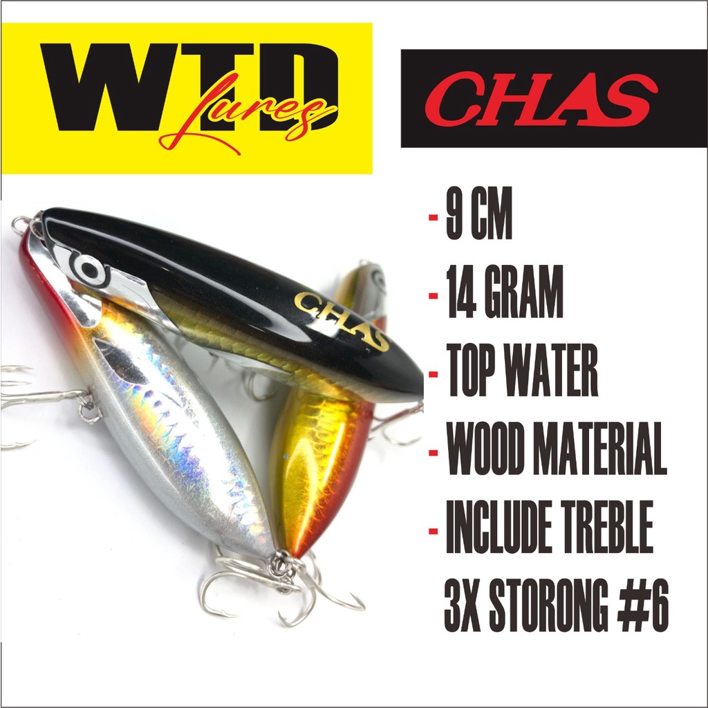 WTD Lure Umpan Top Water CHAS 9 cm 14 gram